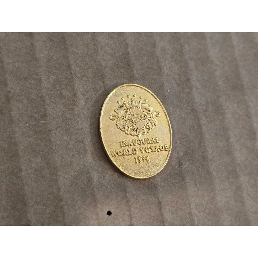 MS Rotterdam 1998 Inaugural World Voyage Commemorative Lapel Vest Hat Pin G17